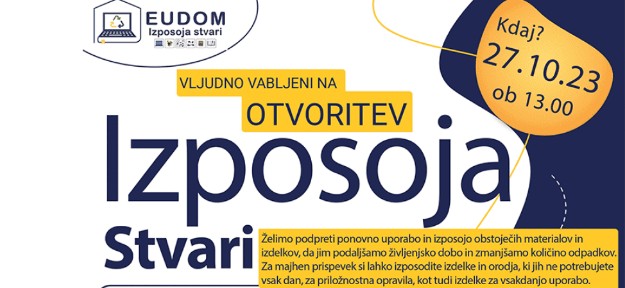 USPEŠNO ODPRTJE IZPOSOJE STVARI V RADLJAH OB DRAVI USPEŠNO ODPRTJE IZPOSOJE STVARI V RADLJAH OB DRAVI